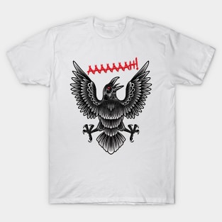 Black Raven Flying T-Shirt